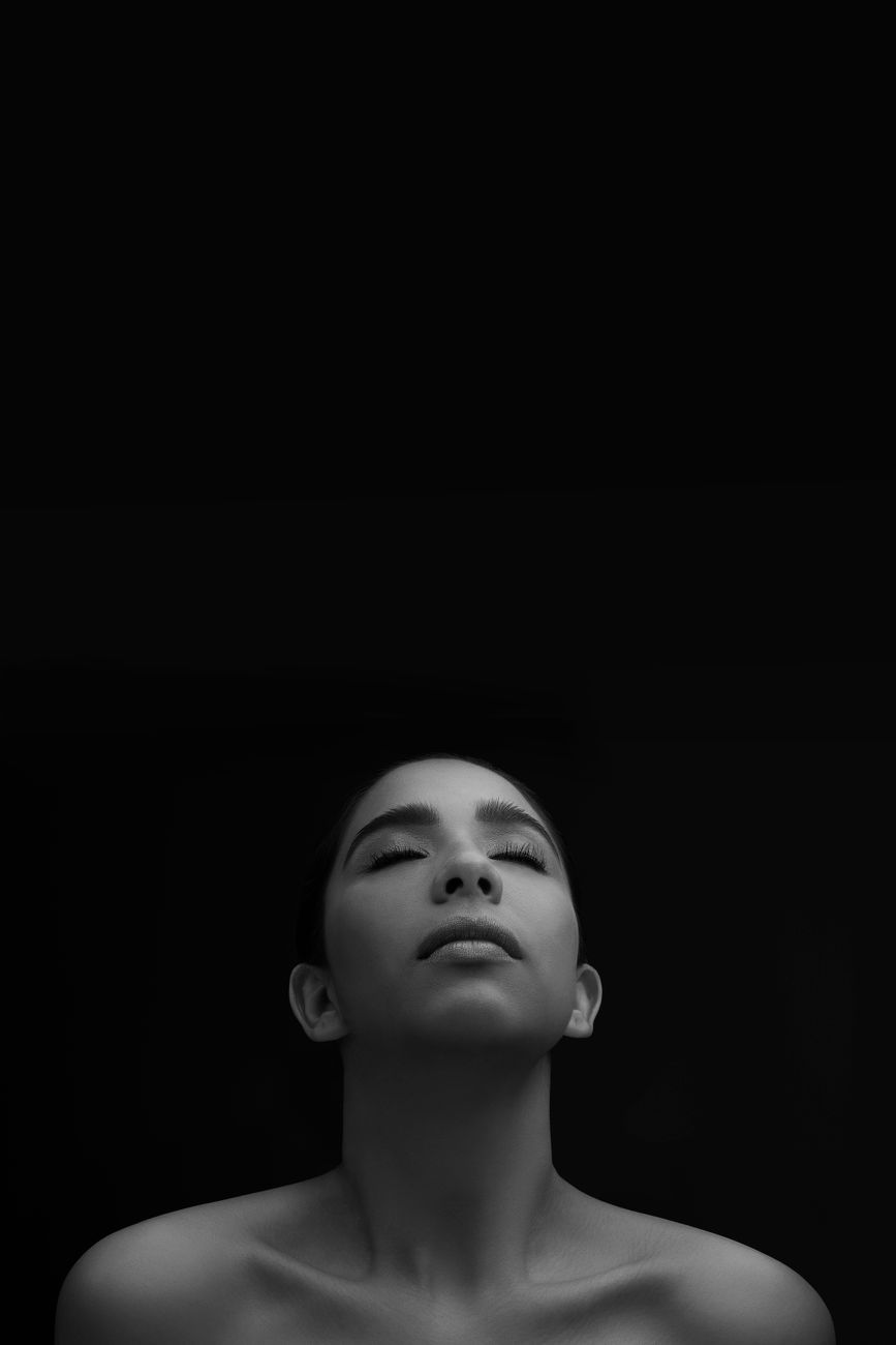 Retrato de belleza femenina